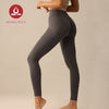 MOVING PEACH Women Seamless Yoga Leggings Butt Lifting V-shaped Waistband Design Sports Pants Squatproof Beathable Fitness Pants ALX
