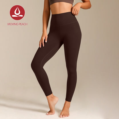 MOVING PEACH Women Sports Yoga Leggings Buttery Soft High waist Butt Lifting Training Pants Lycra Fabric Pilates Tights with Pocket Gym Dance Daily wear ELT(new)