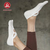 MOVING PEACH Women Sports Sock Breathable Five toe design Yoga Sock Cross Strapping Non-slip Barre Socks
