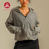 MOVING PEACH Women UV Protection Jacket Lightweight Windbreaker Jacket Waterproof Jacket Outdoors Sports Full-zip Sun Protection Hoodie BSN