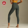 MOVING PEACH Women Compression Leggings Breathable High Waist Training Sports Pants Soft Quick-drying No Front Seam Gym Yoga Pants Shaping Training Sculpt Leggings HLL2