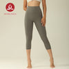 MOVING PEACH Capri Pants Yoga Pants High Waist Buttery Soft Fitness Cropped Pants With Pocket ACT
