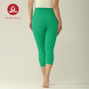 MOVING PEACH Capri Pants Yoga Pants High Waist Buttery Soft Fitness Cropped Pants With Pocket ACT
