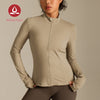 MOVING PEACH Women Sports Coat Cool Feeling Slim Fit Full-Zip Fitness Jacket Outdoor Training Running Daily Wear ASD