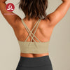 MOVING PEACH Women Sports bra Medium Support Shockproof Beauty-back Running Training Bra Removable Bra Cups Fitness Cycling wear ABO(upgraded)
