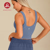 MOVING PEACH Yoga Tank Bra Sports Fitness Crop Top With Removable Pads AVV