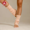 MOVING PEACH Wool Leg Warmers for Women Fall Winter Warm Wool-blend Cable Knit Yoga Leg Warmers Comfort Pilates Barre Ballet Daily wear
