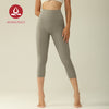 MOVING PEACH Capri Pants Yoga Pants High Waist Buttery Soft Fitness Cropped Pants With Pocket ACT