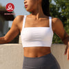 MOVING PEACH Women Sports Bra Beauty-back Yoga Pilates Bra Comfort Removable Bra Cups With Back Buckle Gym Dance Daily Wear CBB2