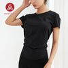 MOVING PEACH Women T-shirts Yoga Fitness Smock Dri-fit Running Top ATJ