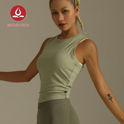 MOVING PEACH Gym Tank Top Fitness Exercise Yoga Fitness Yoga Workout Tank Sport Tank DVC