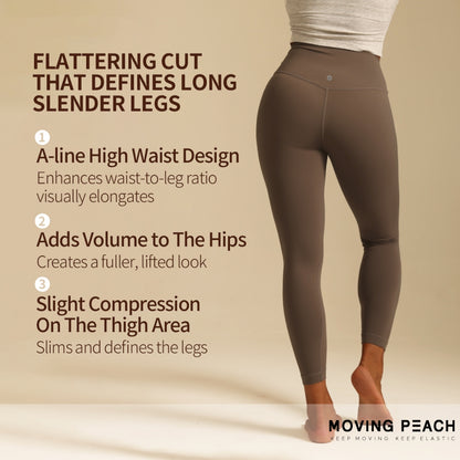 MOVING PEACH Women Sports Fitness Pants Skin-friendly High waist Yoga Trouser FlowMotion Pants BLB