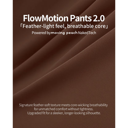 MOVING PEACH Women Sports Fitness Pants Skin-friendly High waist Yoga Trouser FlowMotion Pants BLB