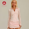 MOVING PEACH Women Sports Coat Cool Feeling Slim Fit Full-Zip Fitness Jacket Outdoor Training Running Daily Wear ASD