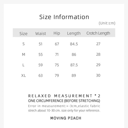 MOVING PEACH Women Sports Fitness Pants Skin-friendly High waist Yoga Trouser FlowMotion Pants BLB