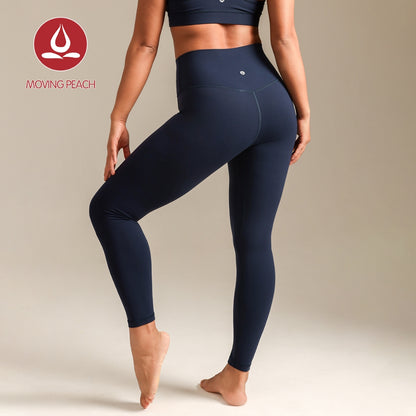 MOVING PEACH Women Sports Yoga Leggings Buttery Soft High waist Butt Lifting Training Pants Lycra Fabric Pilates Tights with Pocket Gym Dance Daily wear ELT(new)