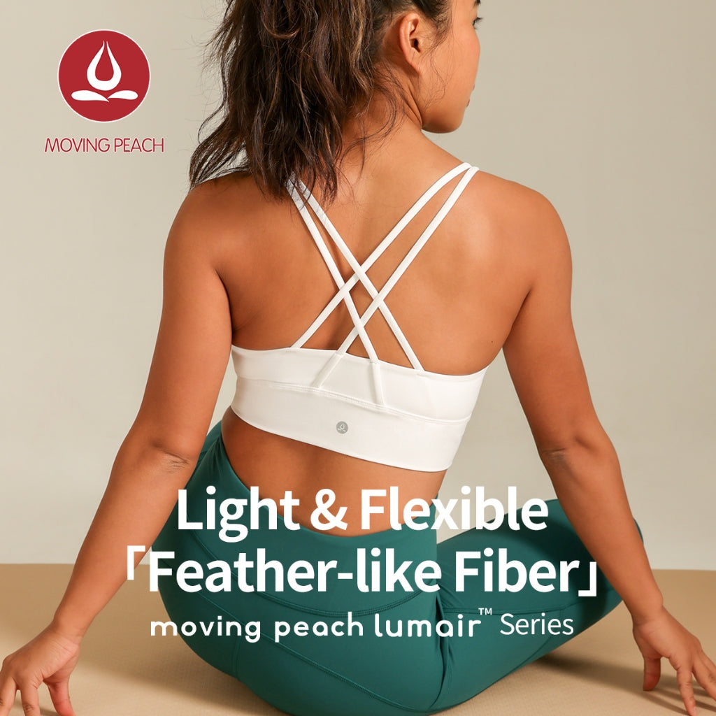 MOVING PEACH Women Sports bra Medium Support Shockproof Beauty-back Running Training Bra Removable Bra Cups Fitness Cycling wear ABO(upgraded)
