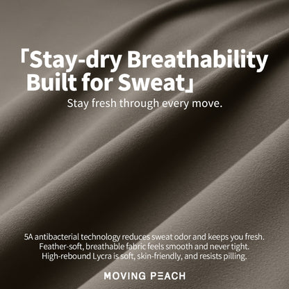 MOVING PEACH Women Antibacterial Yoga Skirt Slim-Fit Tank Dress Comfort Ruched Design Midi Dress Gym Dance Daily Wear AJB