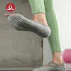 MOVING PEACH Women Pilates Socks Yoga Socks Breathable Cross Strapping Dance Socks Non-Slip Barre Socks