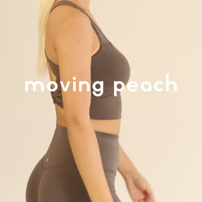 MOVING PEACH Sports Tank Top for Women Cross-aesthetic design Top Comfort Wide Shoulder Straps Yoga Crop Top Fixed Pads Pilates Fitness Dance Daily wear CVN
