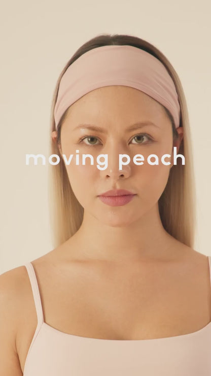 MOVING PEACH Women Cool headscarf High elastic Sweat-wicking Sports Headband Gym Outdoor Running Daily wear