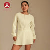 MOVING PEACH Women Sports Sets Loose Fit Full-Zip Cropped Jacket And High-Rise Quick-drying Sports Skirt With Comfy Inner Short Gym Running Dance Daily wear ASZ+AKZ