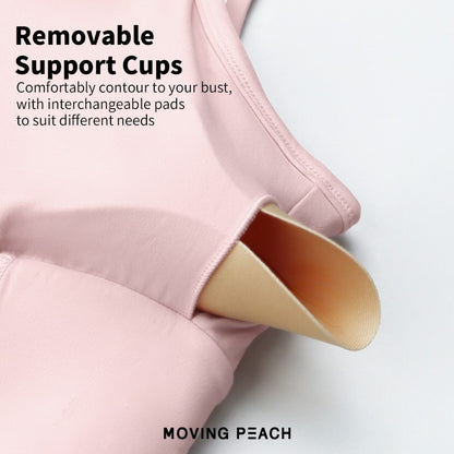 MOVING PEACH Women Backless Cami Strap Dress Slim Fit A-Line Yoga Tennis Skirt with Comfy Inner Short Outdoor Fitness Dance Daily Wear AJC